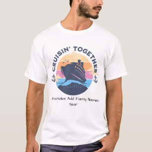 Anpassa Frakten Solnedgång i Orange/Blå färskhet T Shirt