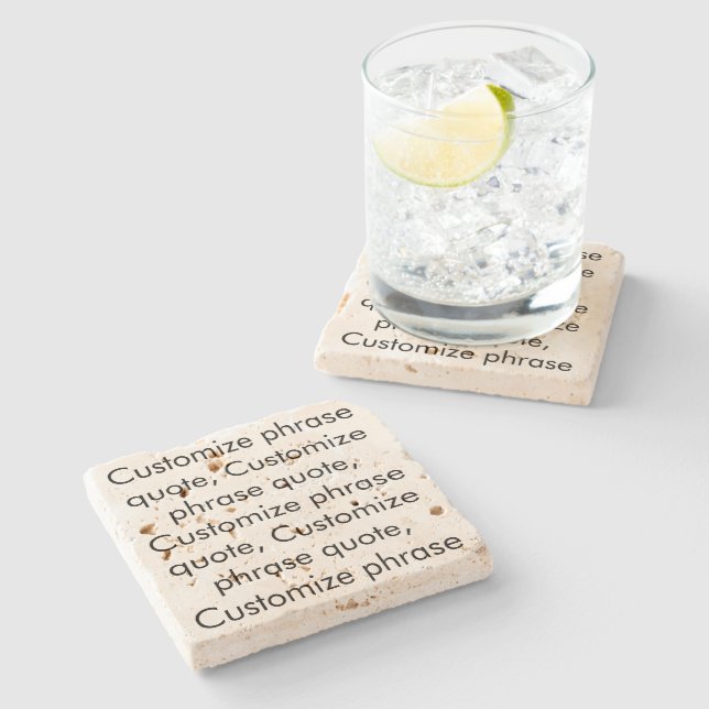 Anpassa frascitat, brev för svart elegant stenunderlägg (Sidan)