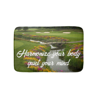 Anpassa fredliga golfscenkonst badrumsmatta