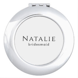 Anpassa Frieri Bridesmaid Gift Maid of honor Fick Spegel