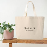 Anpassa Frieri Bridesmaid Gift Maid of honor Jumbo Tygkasse<br><div class="desc">En "Personlig Bridesmaid Gift Maid of honor Frieri Large Tote Bag" är en fantastisk idé för att uttrycka er tacksamhet och kärlek till era brudens sida-medlemmar. Oavsett om du är tittar för brud frieri idéer eller behöver en tänkbar matron med hedersgåva, är anpassningsbar tote bags mångsidig och hjärtlig. Dessa stora...</div>