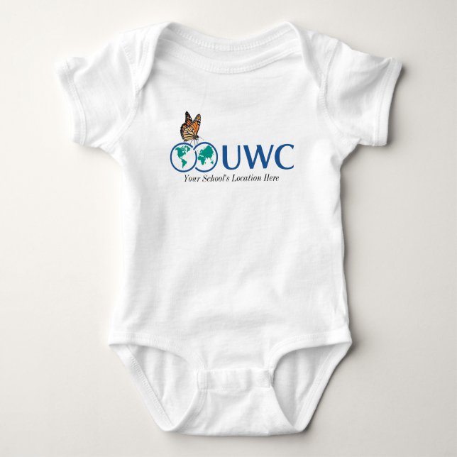 Anpassa Front & Back UWC Butterfly T Shirt (Framsida)