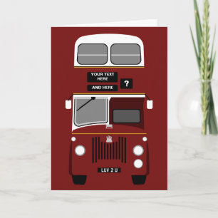 Anpassa gammal Edinburgh Dubbla Decker Buss Kort