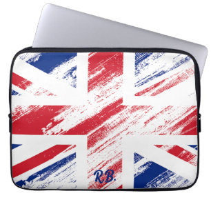 Anpassa gammal Vintage Grunge Förenade kungariket Laptop Fodral