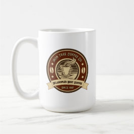 Anpassa Generic Coffee Shop Rustic Front Kaffemugg