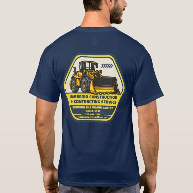 Anpassa Generisk Entreprenadverksamhet T Shirt (Baksida)