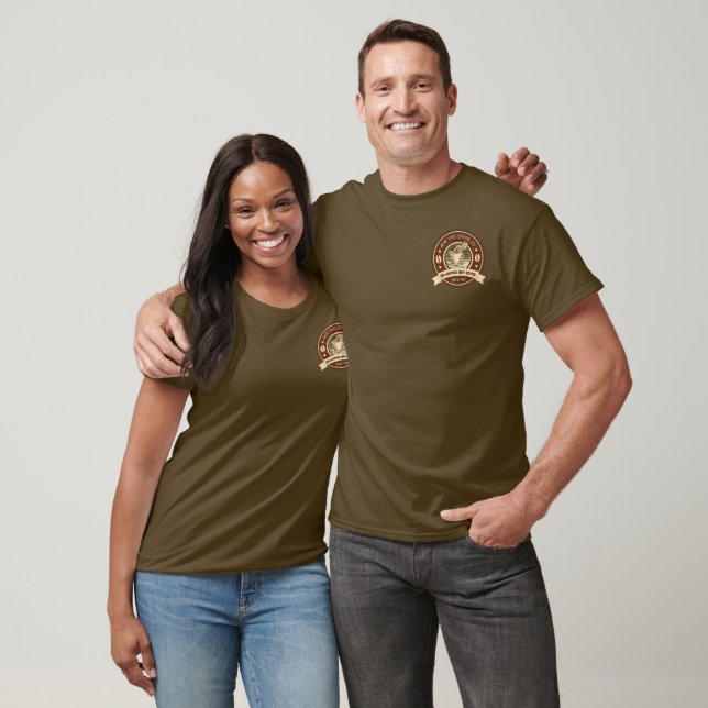 Anpassa Generisk Kaffebutik Rustik Framsida T Shirt (Unisex)