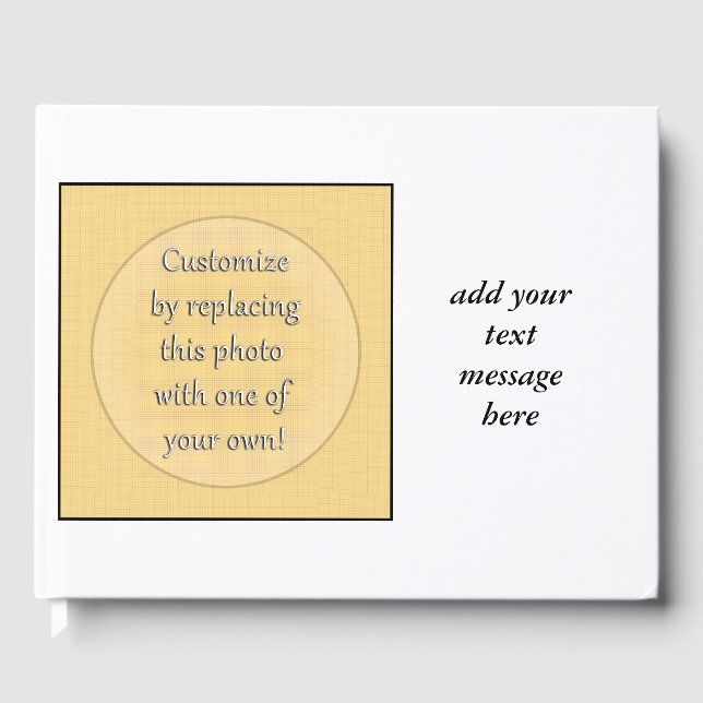 Anpassa genom att lägga till foto eller bild gästböcker (Framsida)