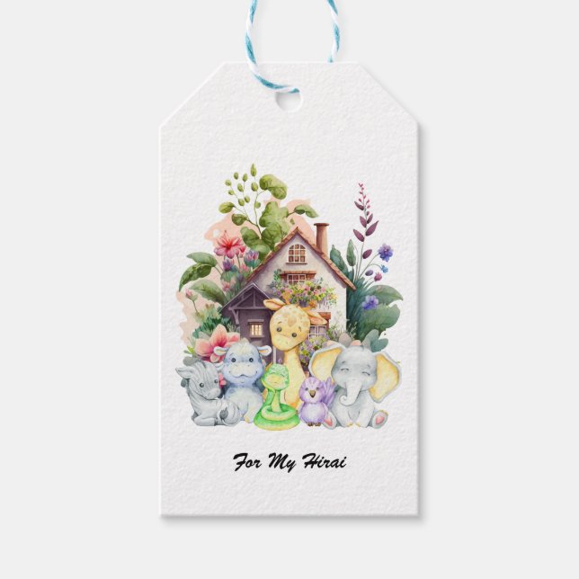 Anpassa Gift-Märkre | Märkre för gåva av kutym dju Presentetikett (Framsidan)