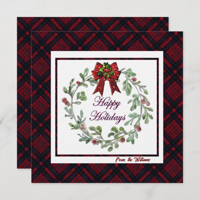 Anpassa Glad helg Red Play Julkort (Fram/baksida)