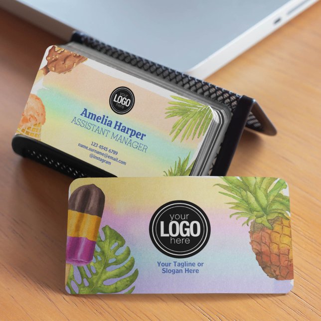 Anpassa glasstemat för artsfärgsglasyr visitkort (Skapare uppladdad)