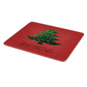 Anpassa gnistran Red i grönten Sparkly Julgran