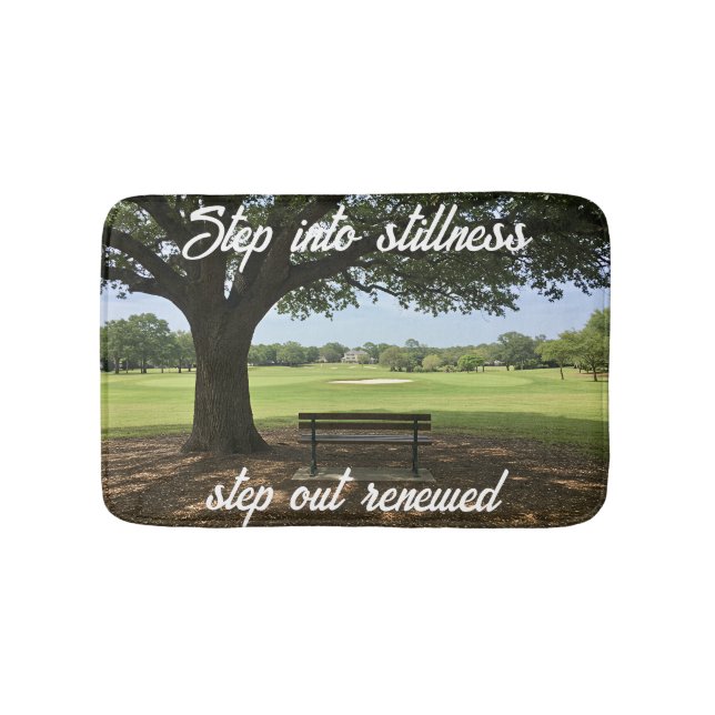 Anpassa Golf Step till Stillness-design Badrumsmatta (Framsidan)