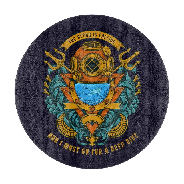 Anpassa grafik över djuphavs- och dykargrafik för  (Framsidan)