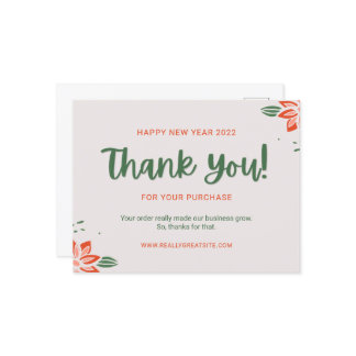 Anpassa Grattis Nyår Tack Kund  Vykort