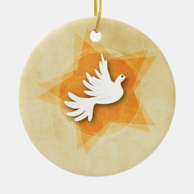 Anpassa Grattisar för bekräftelse - gift Coll Julgransprydnad Keramik (Framsidan)