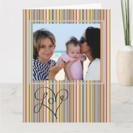 Anpassa gratulationskort - Kärlek-teckensnittshjär Kort