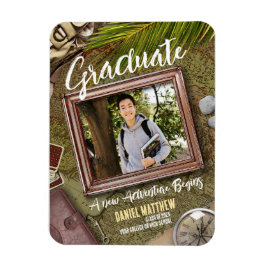 Anpassa Grönt Adventurer Theme Studenten Magnet