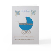 Anpassa guld blå baby barnvagn