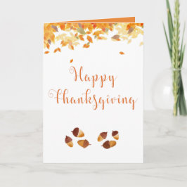 Anpassa happy thanksgiving-kort helgkort