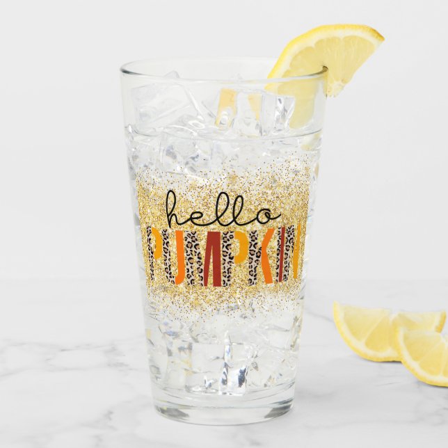 Anpassa hej Pumpkin-hösten Glaskopp (Bakside Is)