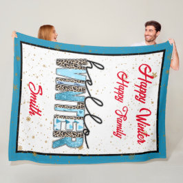 Anpassa hej Winter Fleecefilt