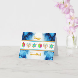 Anpassa Helgdag LYCKLIG HANUKKAH-hälsningskort Kort