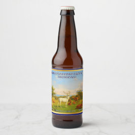 Anpassa hemmet för vitstämpel (golden Ale) Ölflaska Etikett