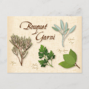 Anpassa Herb Bouquet-vykort Vykort