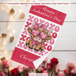 Anpassa Highland Cow Happy Valentine Day
