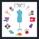 Anpassa Högerna Etikettsökning Poster<br><div class="desc">Klicka på knappen Anpassa för att anpassa texten. Här är min speciella samling av verktyg och förnödenheter för fiberkonstnärer för syning, skräddarsydd, förbandsarbete, nålarbete, mördande och hantverksmässigt bruk: sydd nål, , spolar av tråd, nåldyna med stift stift, rosett band, bobbiner, tunn, tejp, brodersax, bult av trasa, skräddarmodell, sydd maskin. etikett...</div>