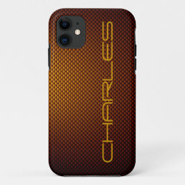 Anpassa honungssvart kolfiber mönstrad