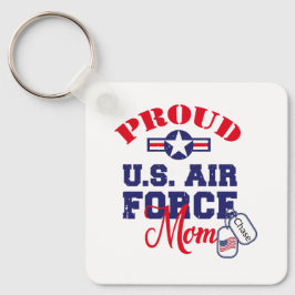 Anpassa Hund Märkre USA:s Luft Force Mamma Nyckelring
