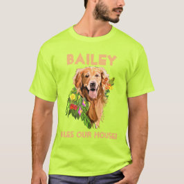 Anpassa Hund Namn och Photo T-Shirt