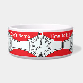 Anpassa Hund Namn tid att äta rött