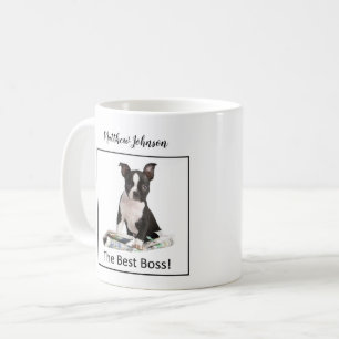 Anpassa Hund Newspaper Chef's Day, Humor Kaffemugg