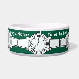 Anpassa Hundens namn Dags att äta Grön