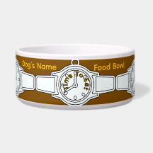 Anpassa Hundens namn Tid att äta Brun mat