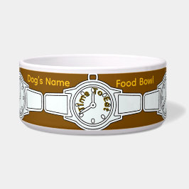 Anpassa Hundens namn Tid att äta Brun mat