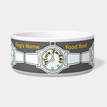 Anpassa Hundens namn Tid att äta Grått mat