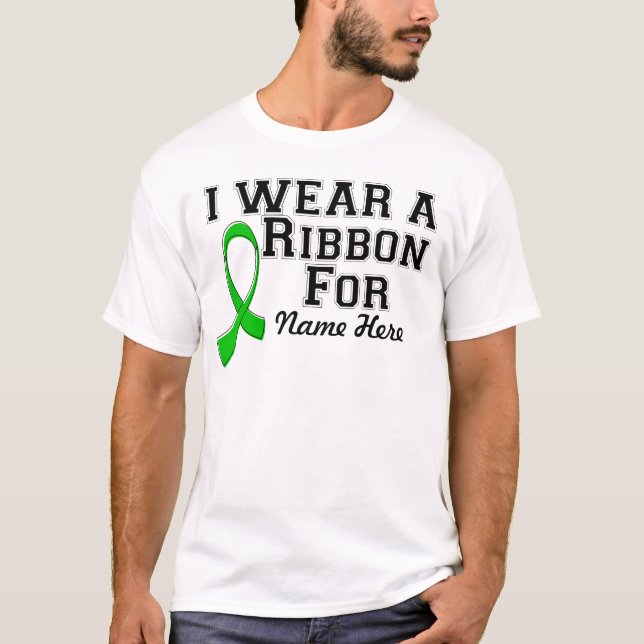 Anpassa i Bära av ett menyfliksområde för Grönt T-shirt (Framsida)