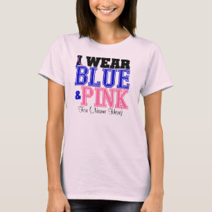 Anpassa I Bära Blue & Rosa Male Breast Cancer Tröja