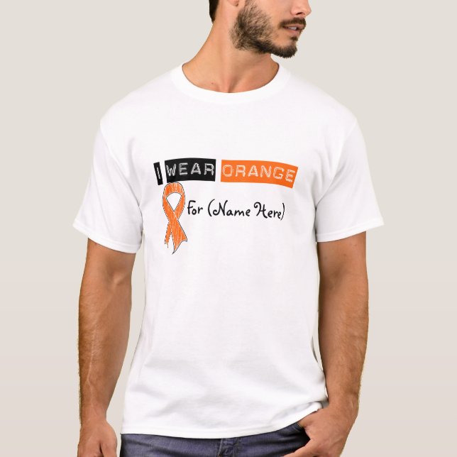 Anpassa I-Bära-Orange T Shirt (Framsida)