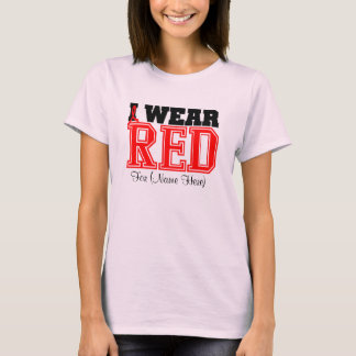 Anpassa I Bära Röd blodcancer Tee Shirt