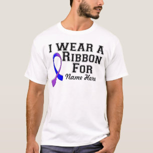 Anpassa I-Bäran till ett blått och Lila band Tee Shirt
