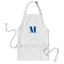 Anpassa inledande blått monogram