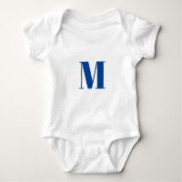 Anpassa inledande blått monogram