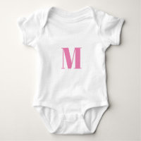 Anpassa inledande rosa i monogram vit