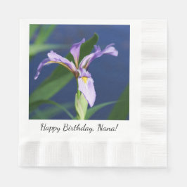 Anpassa Iris Party Napkins Pappersservett