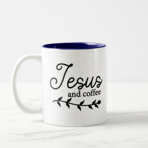 Anpassa Jesus och kaffekombo Mugg